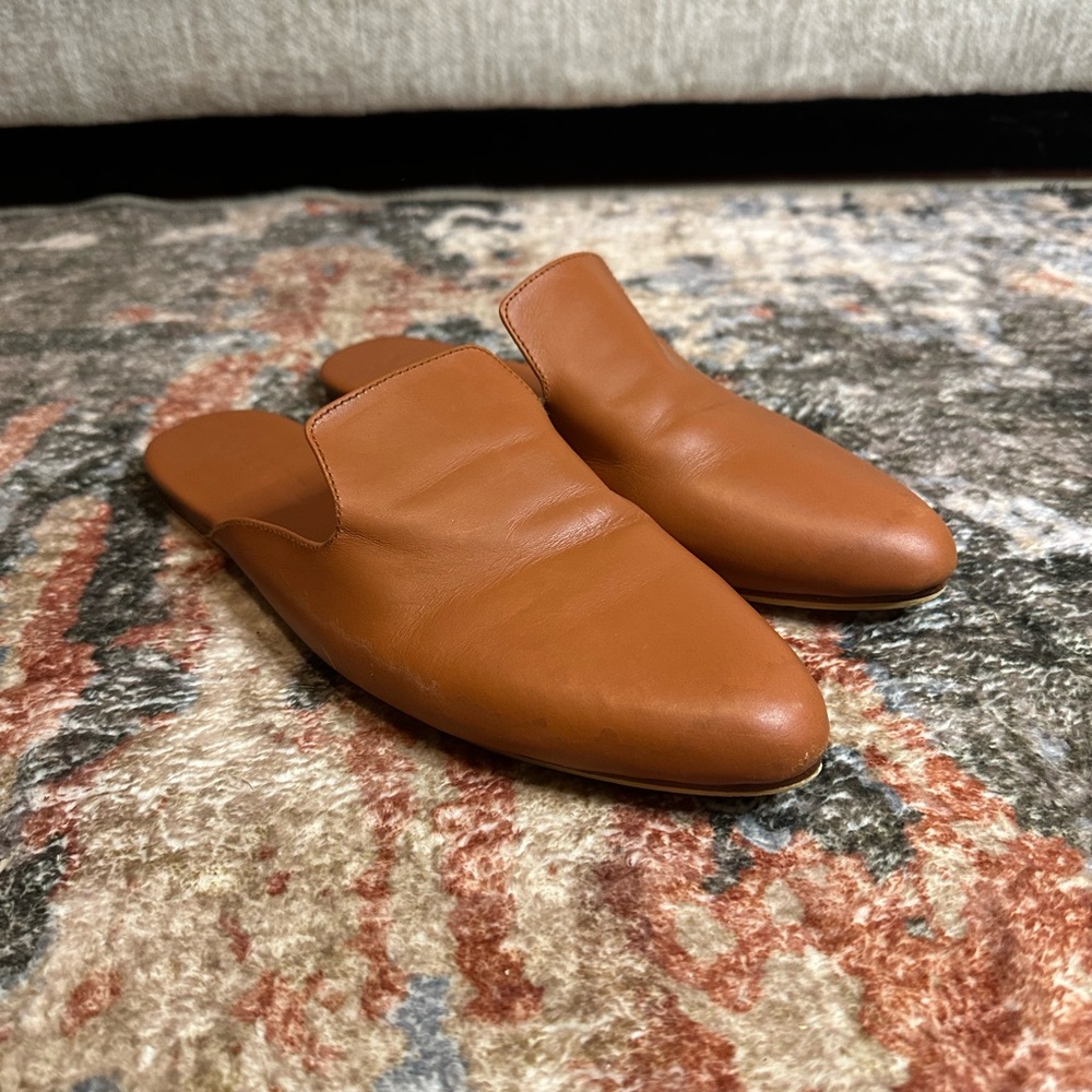 Liberté The Modern Mule in Cognac Chic Tan Leather Mules for Women - Picture 4 of 12
